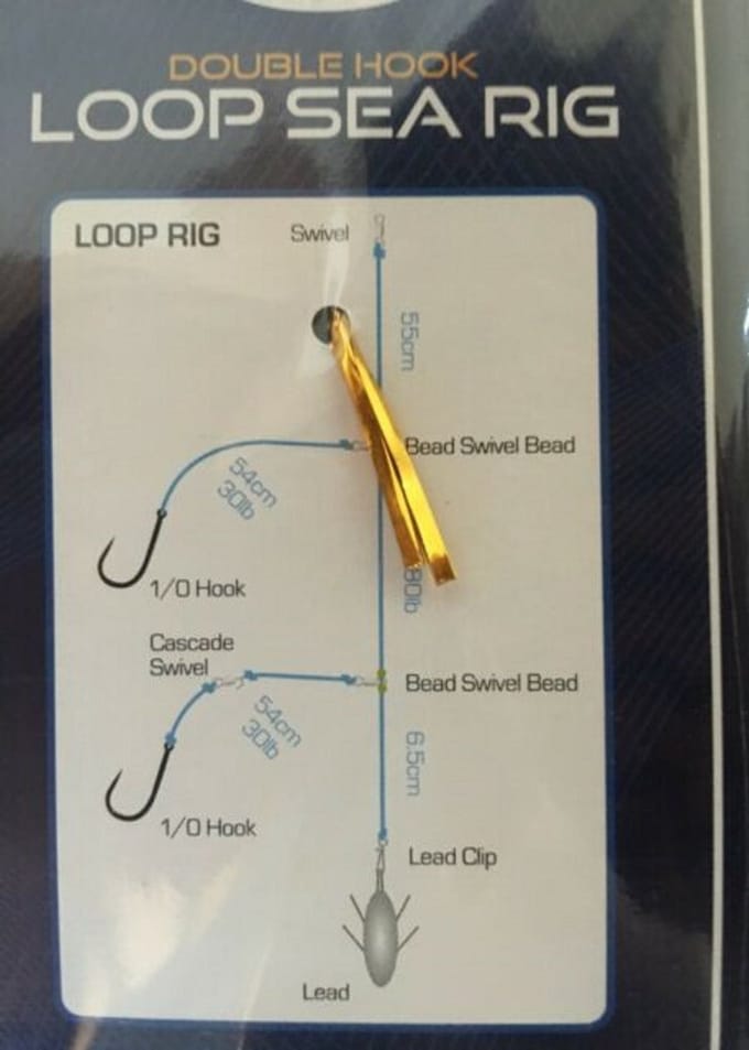 NGT Double Hook Loop Sea Rig Haak: 1/0