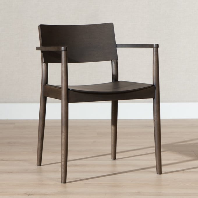 Bronx71® Scandinavische eetkamerstoel Iza walnoot - stoel