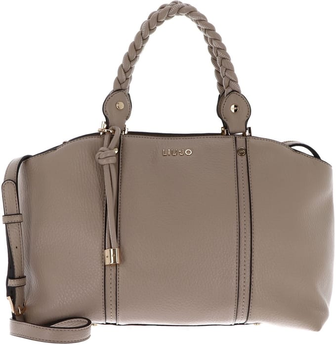 LIU JO handtas schoudertas Fluida ECS Satchel Neutro Taupe