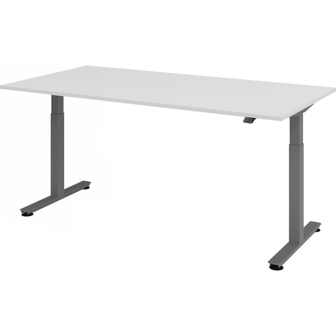 XMST 2E G | Bureau - Grijs 200 x 100 Tafelhoogte I Elektrisch in hoogte verstelbaar