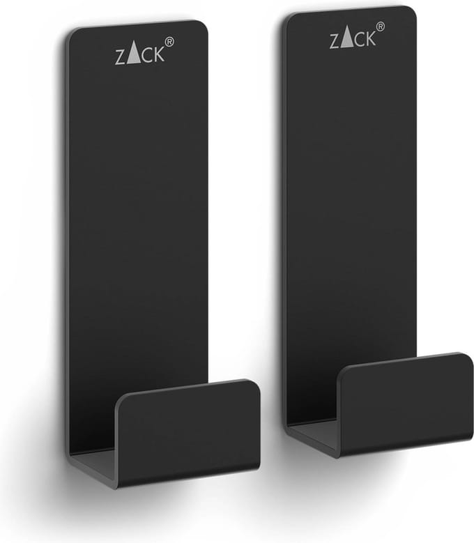 Potes Handdoekhaak 7cm Set/2 | Zwart | Staal