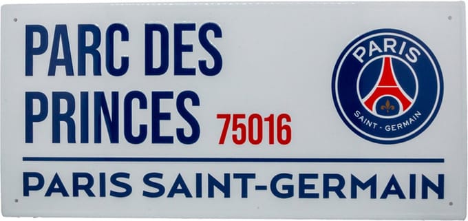 PSG street sign wit 40 x 18 cm