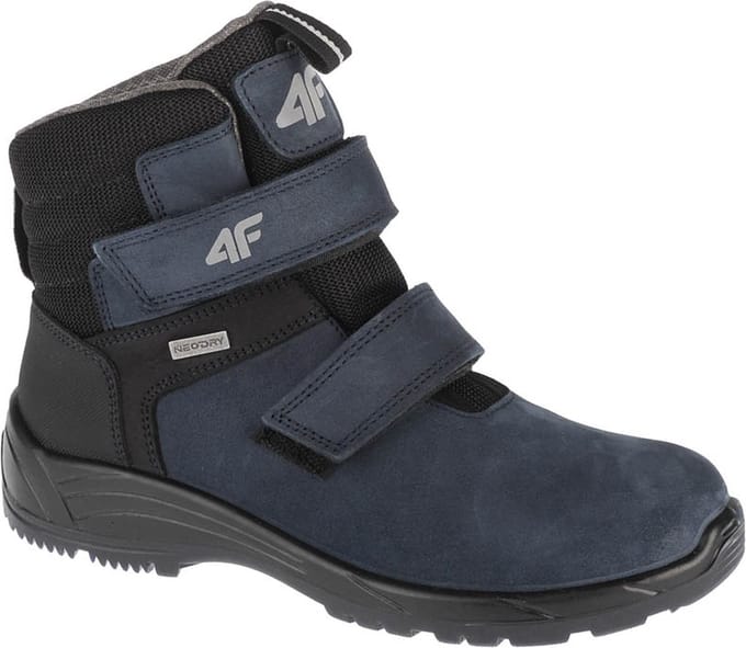 4F Junior Trek, voor een jongen, Marineblauw, Trekkingschoenen, maat: 32