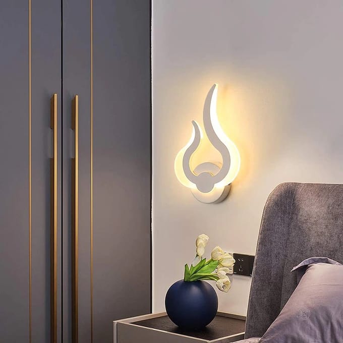 Vlammen Wandlamp - Moderne Wandlamp - Muurlamp - Woonkamer - LED - 12w