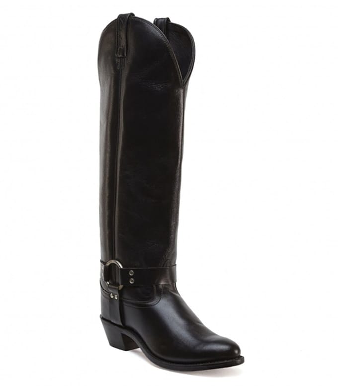 Bootstock Jacky Black High Cowboylaarzen - Dames - Zwart - Leer