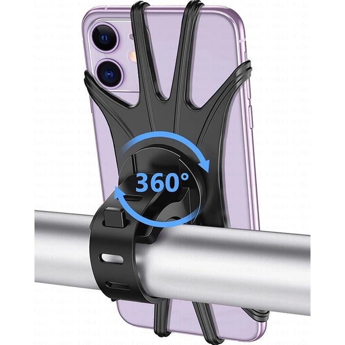 Support de téléphone de vélo support de téléphone portable de vélo support de moto celulaire pour iPhone Samsung Xiaomi Gsm Houder Fiets noir