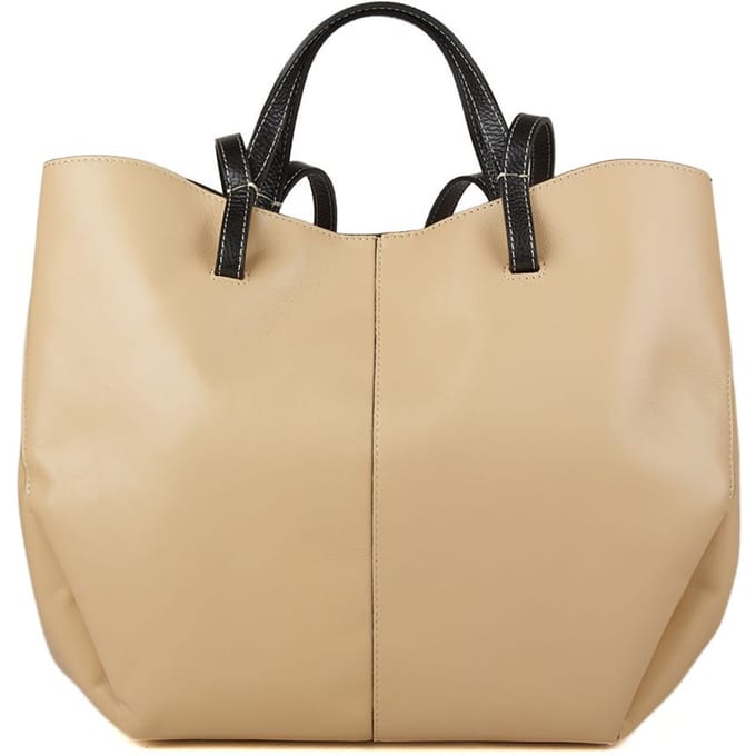 Giulia Monti Schoudertas Beige Zwart