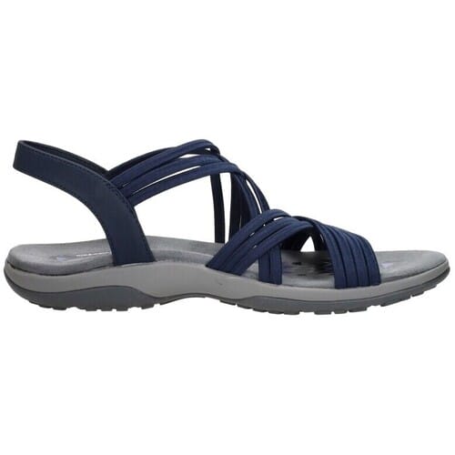 Skechers Reggae Slim - Sunnyside Sandalen Plat - blauw - Maat 36