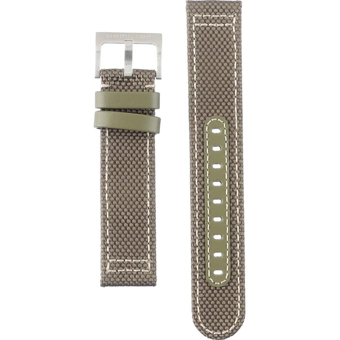 Hamilton Straps H690.705.121 Khaki Field Horlogeband