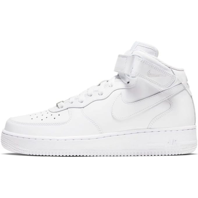 Nike Air Force 1 07 Mid Triple White Dames Sneakers DD9625-100 40.5 white