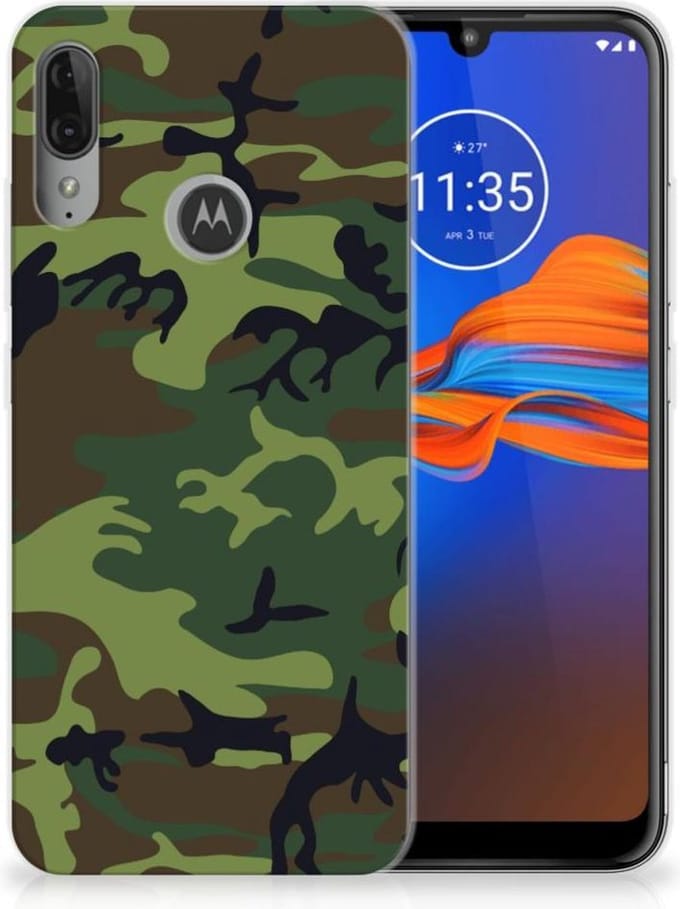 Motorola Moto E6 Plus TPU bumper Army Dark