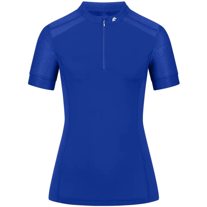 Technisch ruitershirt voor dames met rits ELT Nancy
