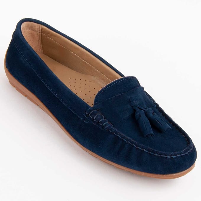 Purapiel Mocassin Meilis3 Blauw