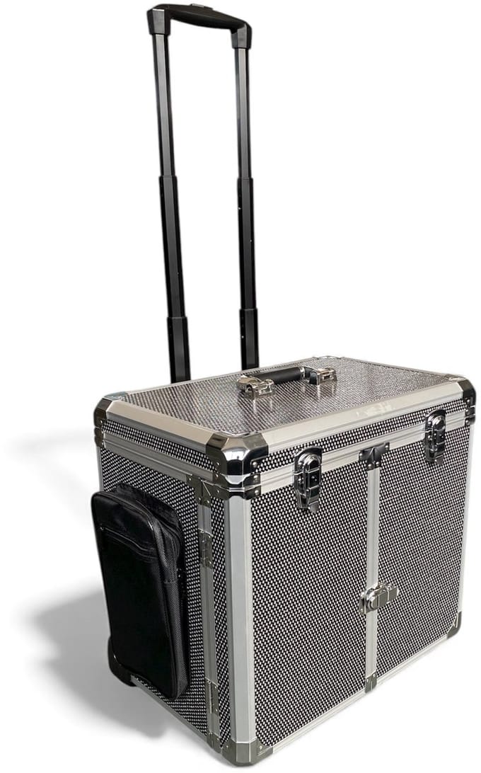 Podostar Pedicure koffer/trolley - Zwart-Bling - op Wielen