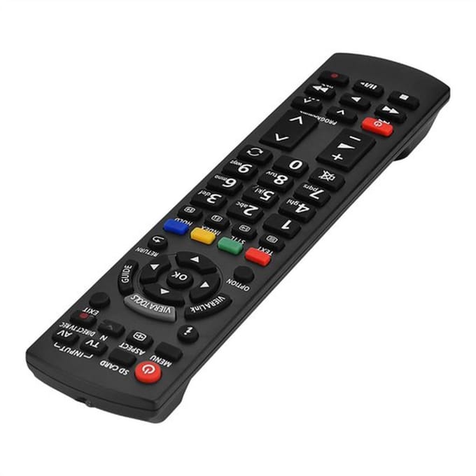 Allecto - Vervangende televisiecontroller - Afstandsbediening - Zwart