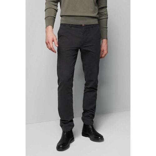 Meyer Broek M5 Chino Micro Structure Organic Cotton Blend Comfort Stretch Antraciet / male