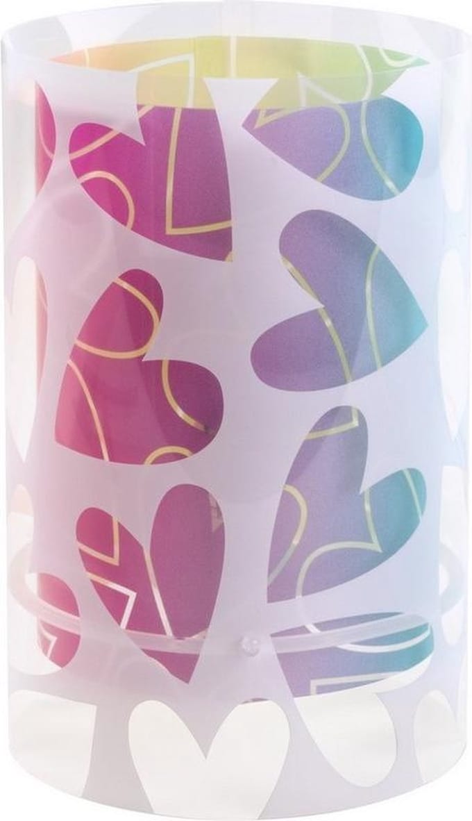 Dalber Cuore - Kinderkamer tafellamp - Blauw;Groen;Roze