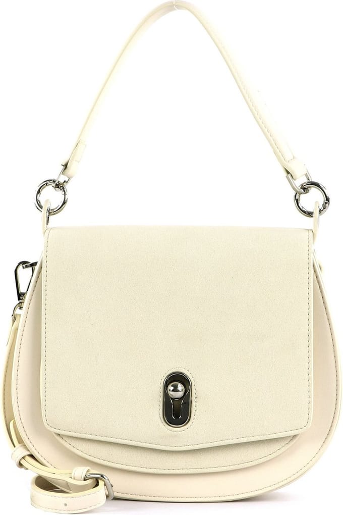 SEIDENFELT MANUFAKTUR Schoudertas SFM214 Midi Saddle Bag Cotton Beige
