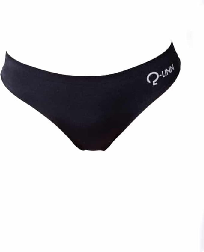 Thong / string, naadloos, zwart, black