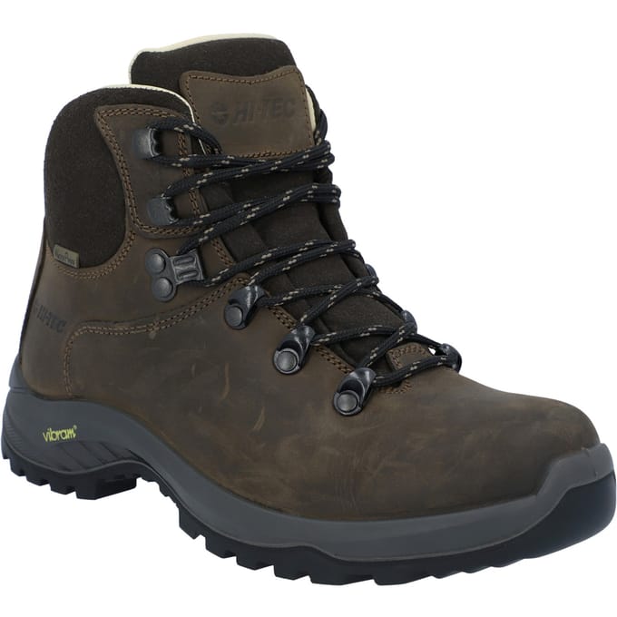 Hi-Tec Ravine Pro Dames Wandelschoenen Van Bruin Leer
