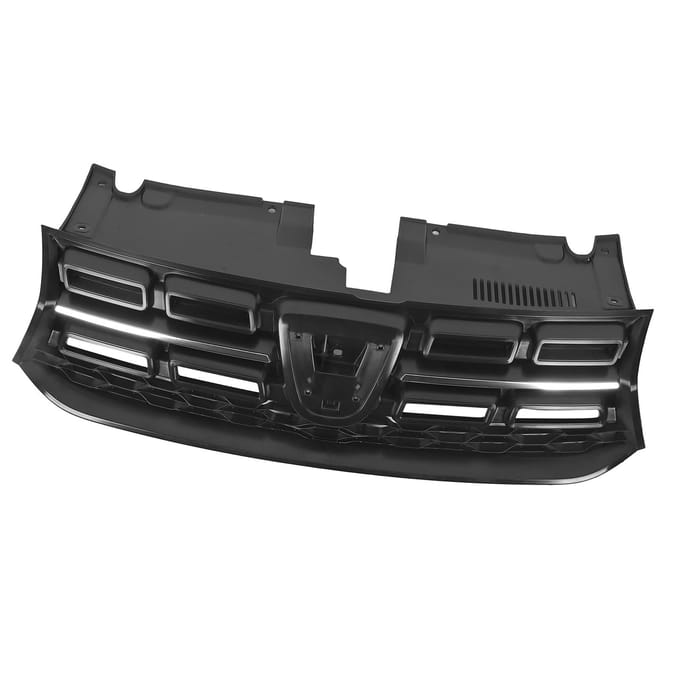 Voorbumper Grill Chroom 623107554R Vervanging Voor Dacia Sandero MK2 Standaard Facelift 2017 tot gray