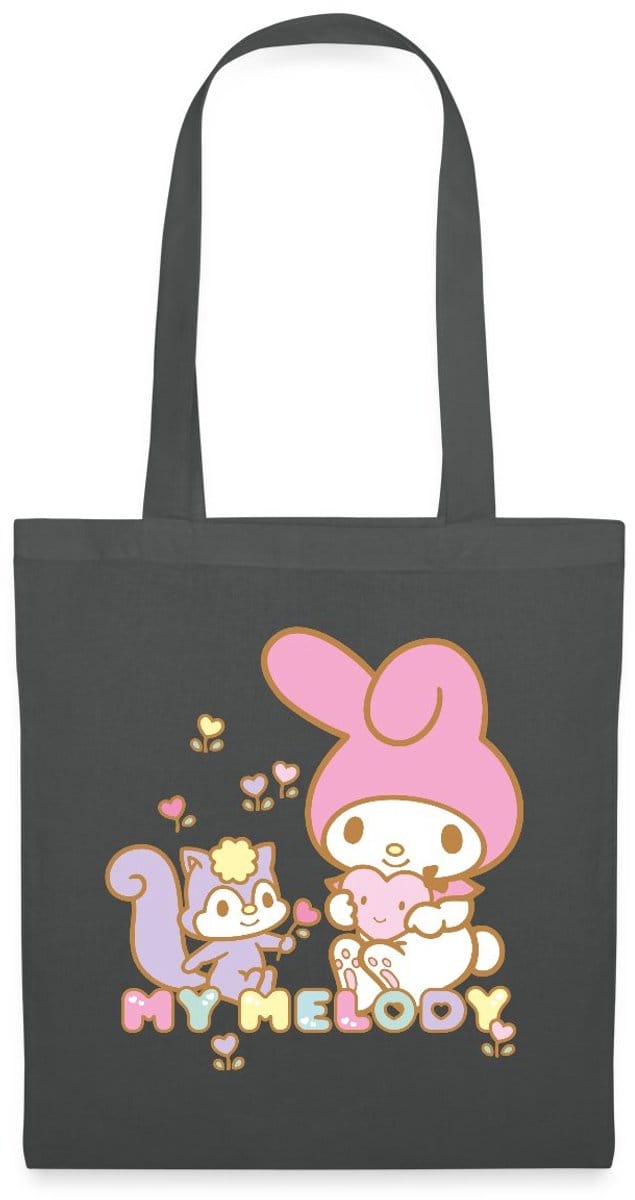 My Melody Plukt Hartbloemen Met Risu Tas Van Stof Schoudertas