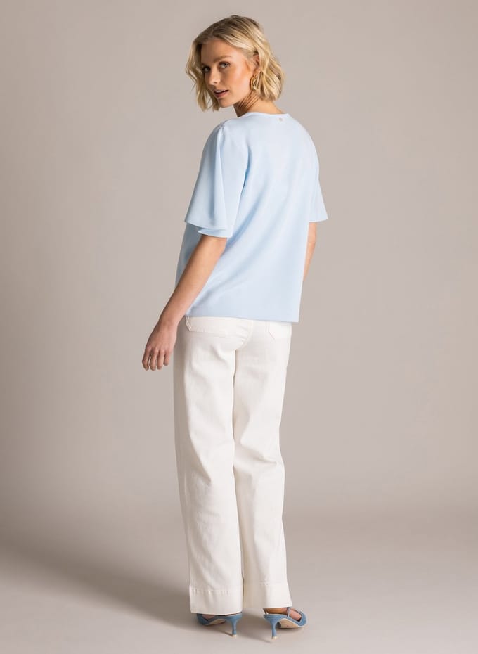 YEST Kiera Tops - Pale Blue - maat 36