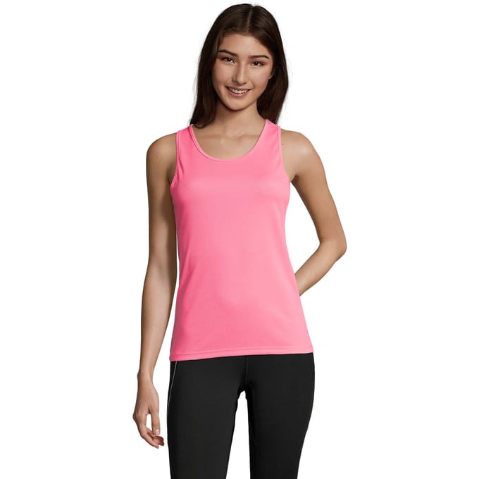 SOLS Dames/Dames Sporty Tank Top (Neonroze)
