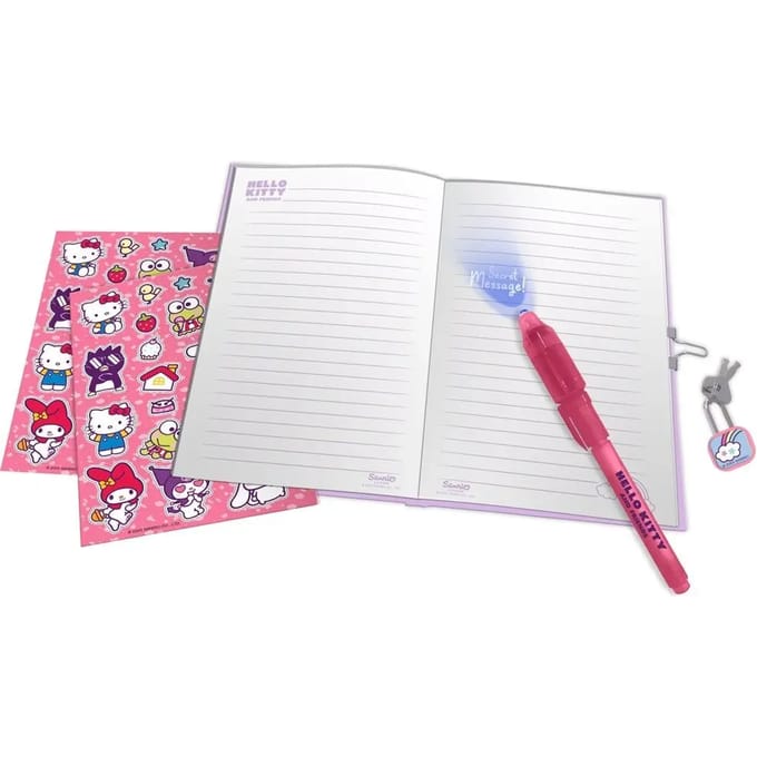 Hello Kitty And Friends - Secret Dairy + Magic Ink Pen + Stickers