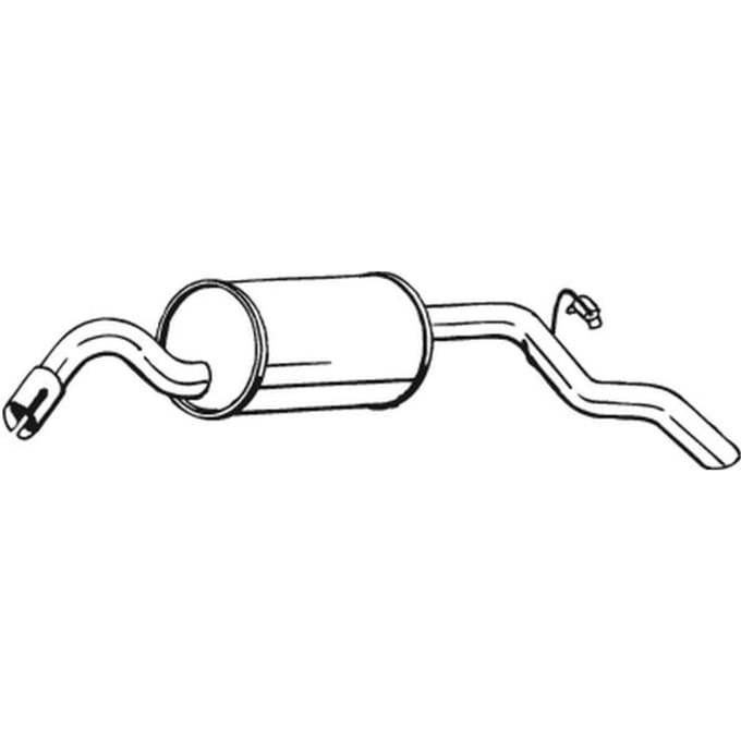 Geluiddemper achter BOSAL 154-051