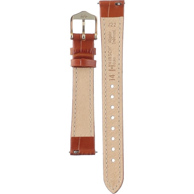 Hirsh Horlogeband Duke Honing - Leer - 14mm