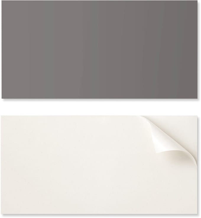 Vinyl wandpaneel voor moderne interieurdecoratie, 100x50 cm, grijs.