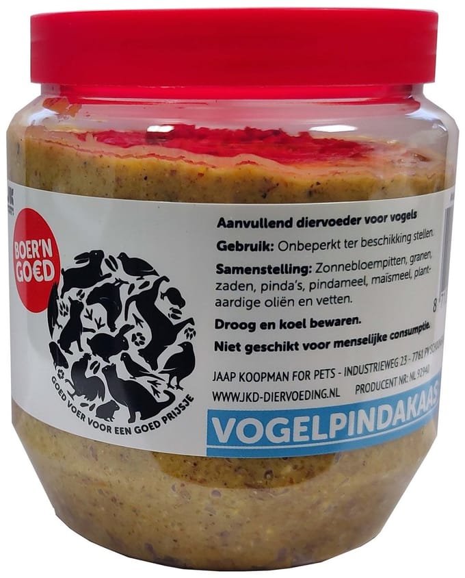 Boer'n Goed Vogel Pindakaas 12x 350 gram