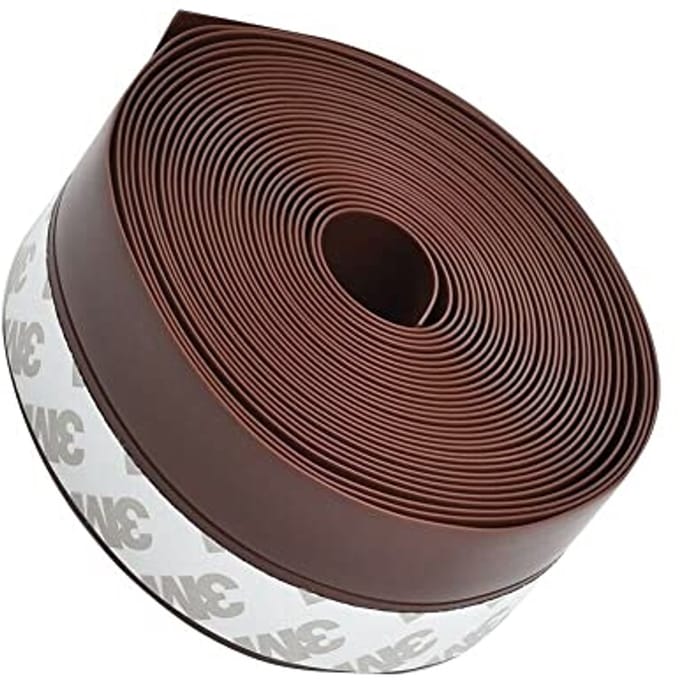 Draught Excluder voor Deuren en Raamkozijnen - 3 m lang, 35 mm breed, Bruin