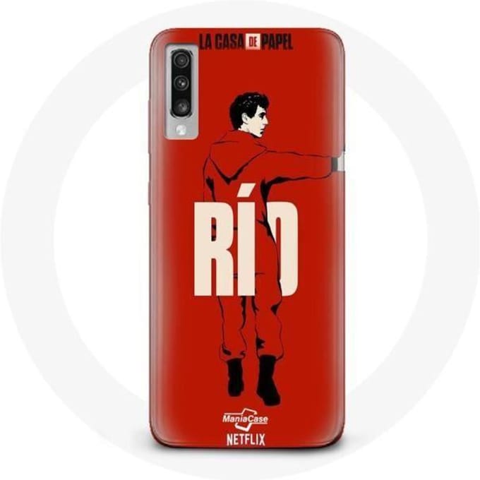 Coque pour Samsung Galaxy A70 La casa de papel Rio dessin