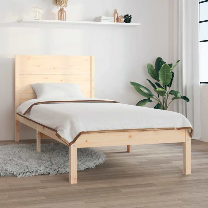 vidaXL - Bedframe - zonder - matras - massief - grenenhout - 90x200 - cm