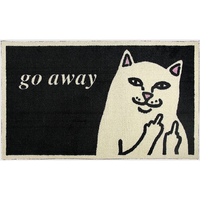 RIPNDIP Go Away Vloerkleed zwart