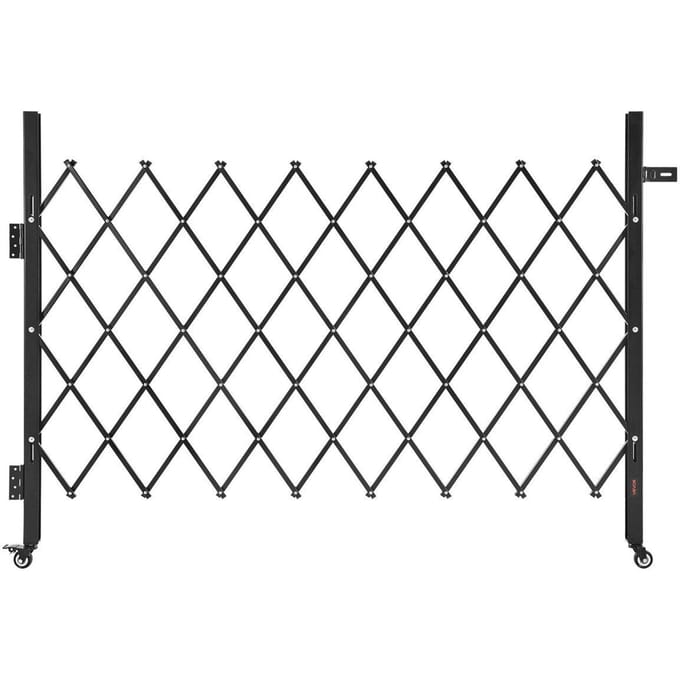 Porte de sécurité pliable simple à verrouillage Porte à ciseaux 170 x 131 cm (LxH)