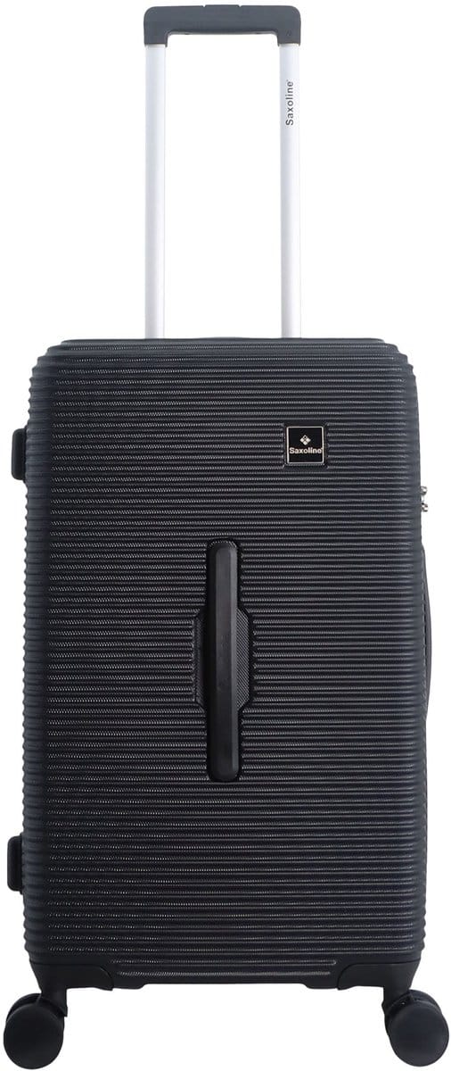 Saxoline Twist Trunk Harde Reiskoffer 68 cm – Zwart - Zwart / Medium