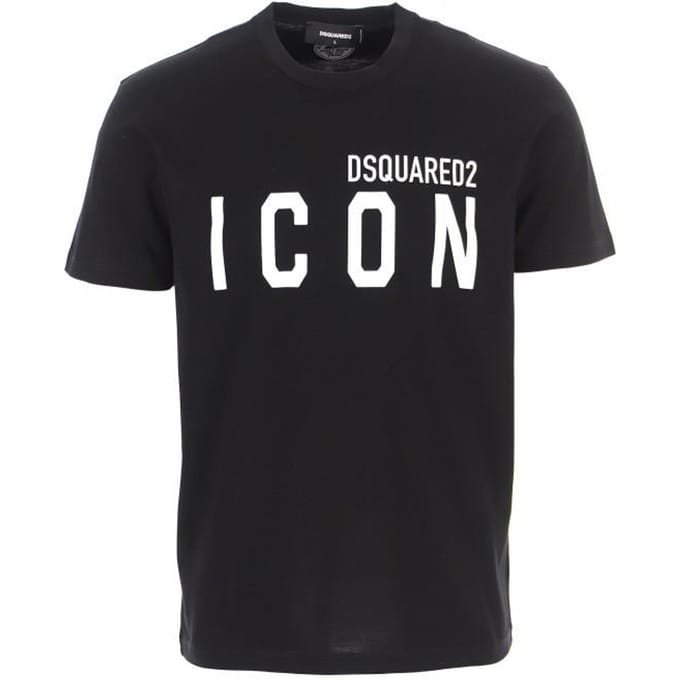 DSQUARED2 icoon Italiaans t-shirt heren zwart - Maat: S black