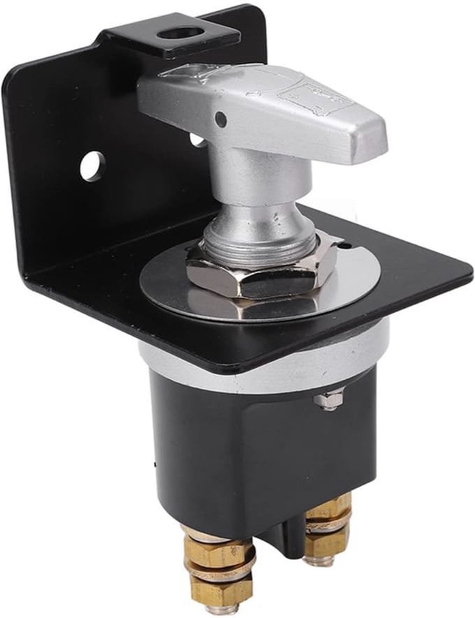 Dailygoods - Accuscheidingsschakelaar - 12V - Vaste handgreep - 500a