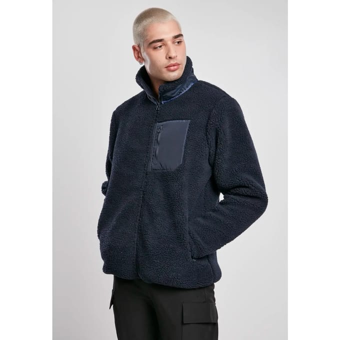 Urban Classics Jacket Sherpa Jacket Midnightnavy-3XL
