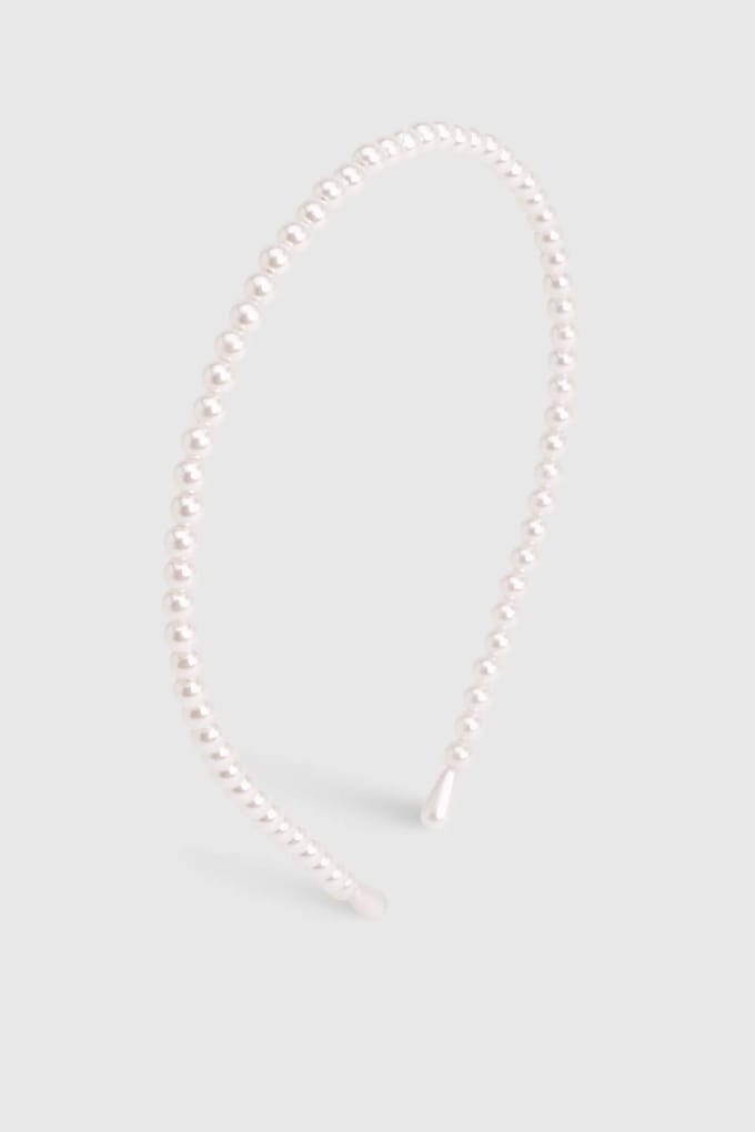 boohoo Dames Hoofdband met pareldetails