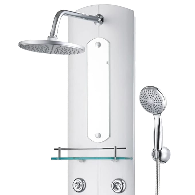 Vidaxl Douchepaneel, 25 X 43 X 120 Cm, Zilver