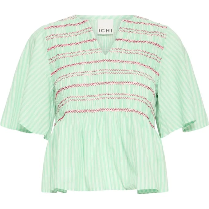 Damesblouse met korte mouwen Ichi Ihlocy Ss