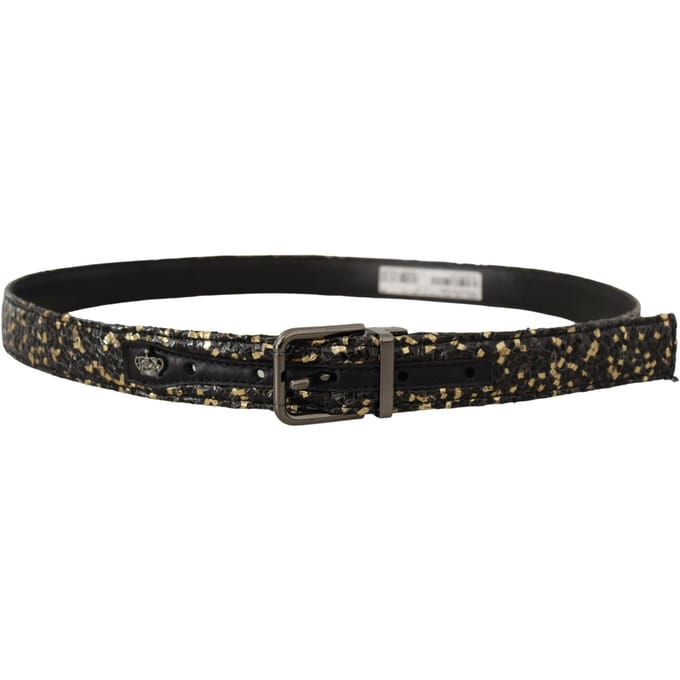 Lederen riem met gouden accenten kroon
