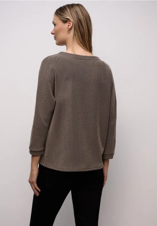 Shirt met structuur, tweekleurig