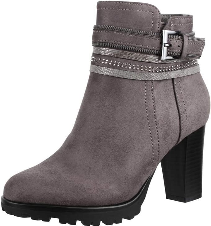 Moderne Dames Enkellaarzen met Blokhak en Antislip