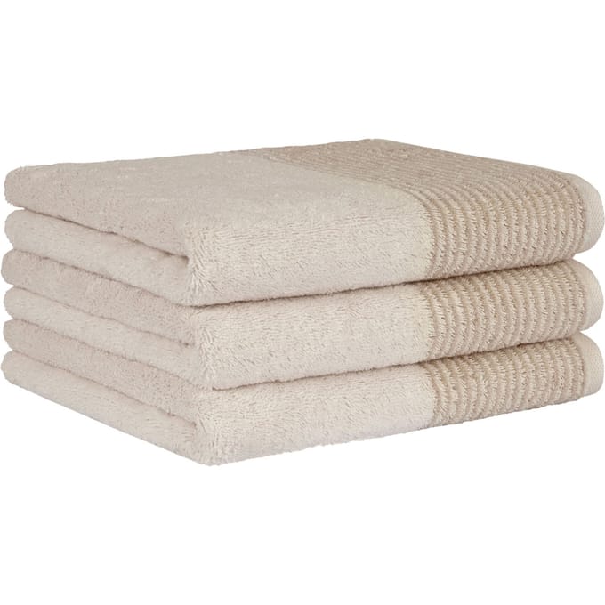 Cawoe Gastendoekje Luxury Home Two-Tone Een maat, 30x50 Set van 3