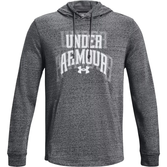 Under Armour Rival Terry Graphic Capuchon Grijs M Man